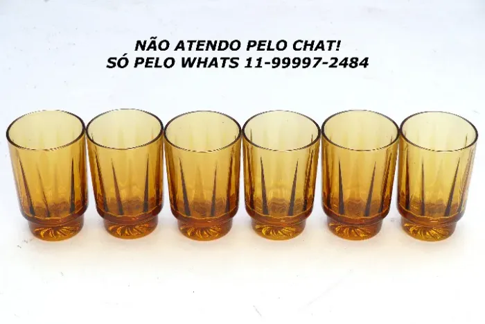 Copos âmbar NOVOS