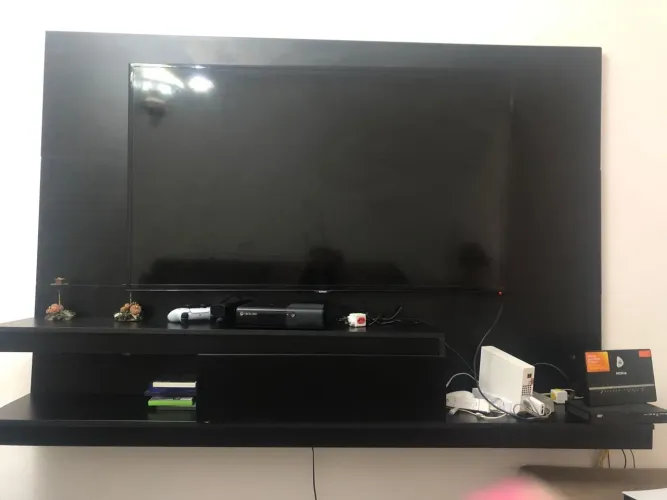Painel de Madeira Preto 