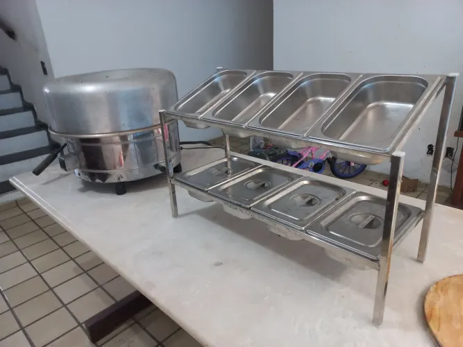 Forno Pizza, Forno Paulistano + Condimentadora Com Cubas Todo Inox