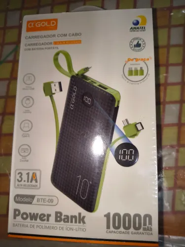 Carregador portátil Power Bank novo