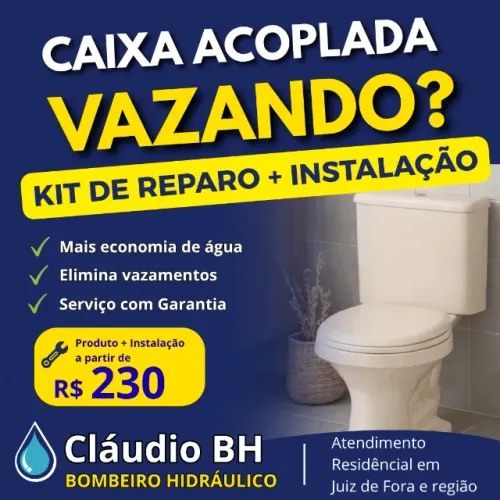Kit Reparo Caixa Acoplada + Instalação