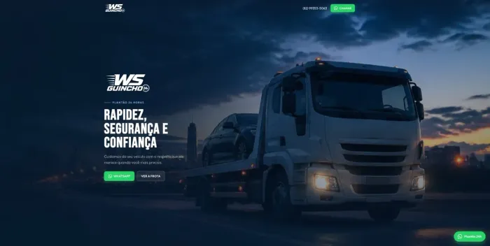 Serviço de transporte, guincho reboque