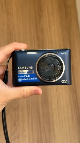 Câmera Digital Samsung ST150F 16.2 MP com Wi-Fi - Azul Marinho (Com Bateria)