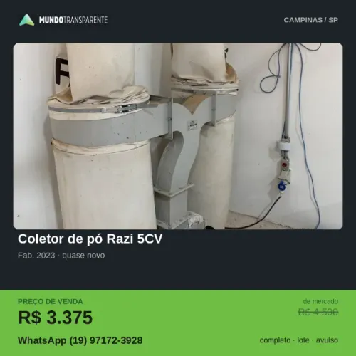 Coletor de Pó Razi 5CV