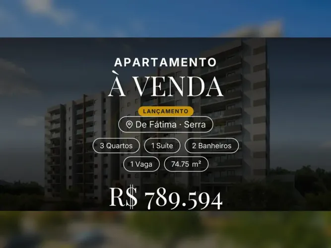 Apartamento de 3 Quartos em De Fátima Conforto e Sofisticação Esperam por Você!