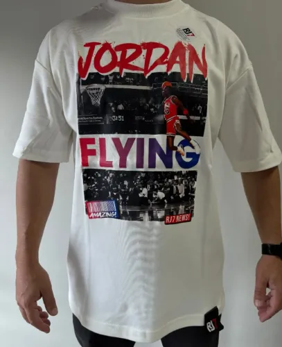 Camiseta oversized RJ7 michael jordan masculina - Tamanho M