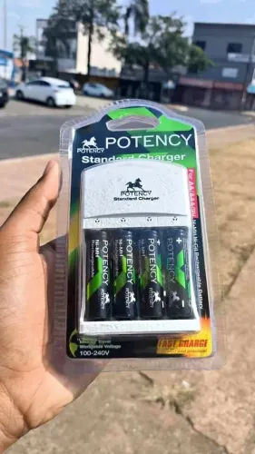 CARREGADOR+4PILHAS NOVO