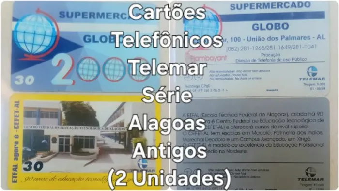 Cartões Telefônicos Série Estados Antigos