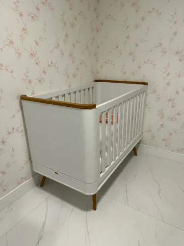 Berço Confort 2 em 1 - Puppi Móbile Branco