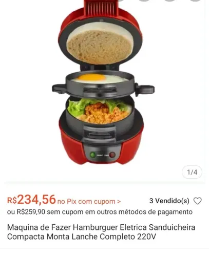 Máquina de hambúrguer 