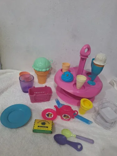Combo brinquedos de panelinha cozinha e comidinhas rosa