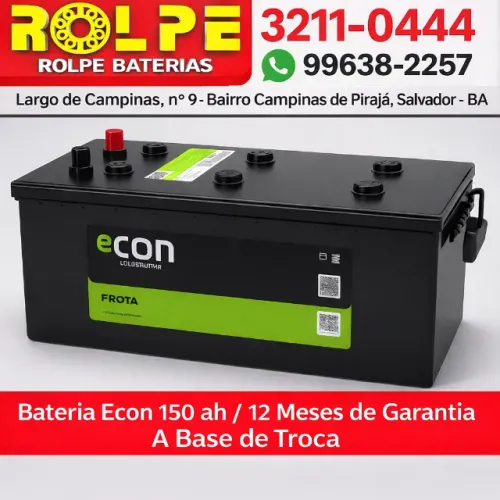 Bateria 150 amperes\Econ \A Base de Troca 