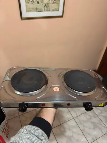 Fogão Elétrico Cooktop 2 bocas Indução Portátil<br>127v 220v Fogareiro Camping Linha Premium