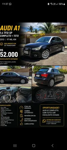 Audi A1 Sportback 1.4 TFSI 5P S-tronic 2013