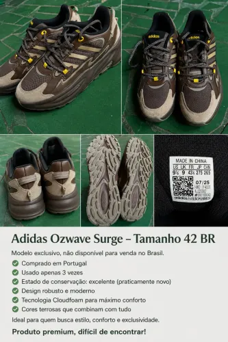 Adidas ozwave surge 42, indisponível para venda no brasil