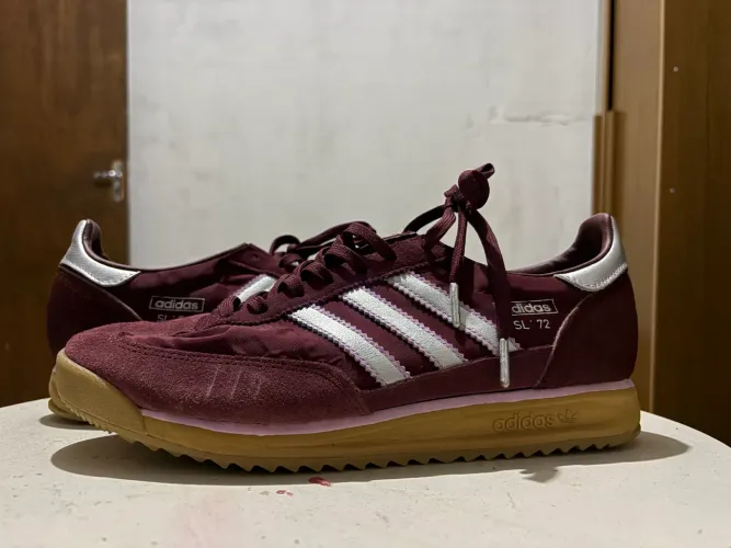 Jão x adidas SL 72 Space Cowboy Shadow Red Silver Metallic Cream White