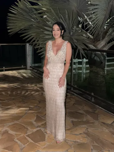 Vestido pedraria baile de Formatura Medicina