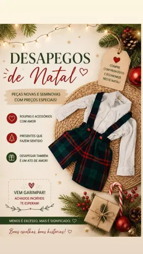 Desapegos figurinos de natal fotografia 