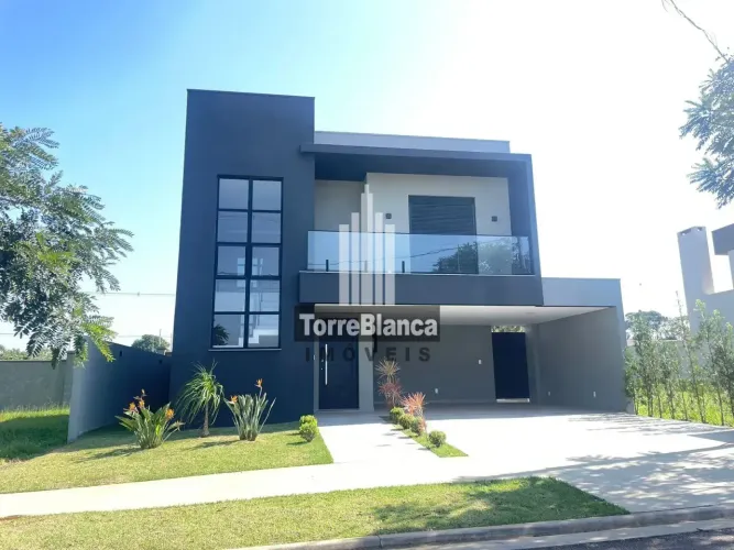 Locação - Sobrado com 4 quartos (sendo 3 suítes), 2 vagas, Área Gourmet, 233 m², Cond. Ter