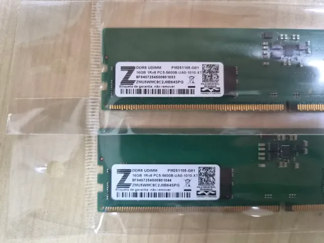 Memória DDR5 16gb 5600Mhz (2 Unidades)