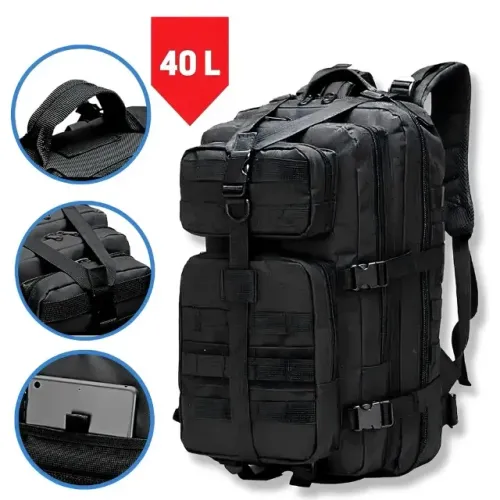 Mochila Tática 40 Litros Reforçada Impermeável - Grande