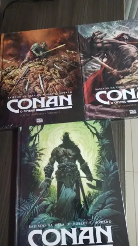 Conan Da  Glenat e Pipoca e Nanquim lacrados capa dura Robert E. Howard