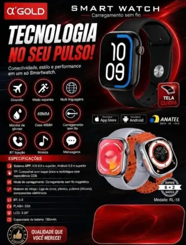 Smartwatch agold 2 pelo preço de 1