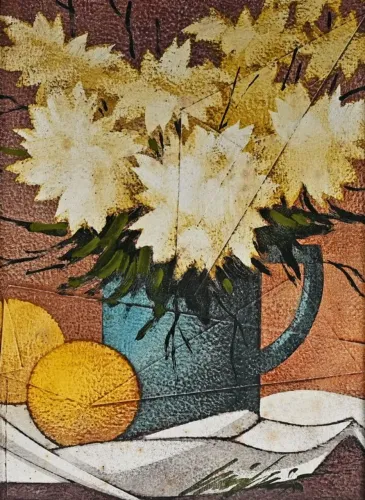 Henri Carrières, Natureza Morta é um óleo sobre tela medindo 31 x 22 cm (obra)
