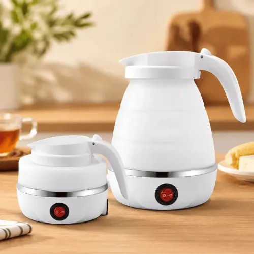 Chaleira Elétrica de Silicone, 600ml 110V