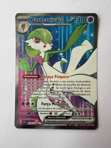 Carta Pokemon Gardevoir ex #228/198 coleção Escarlate e Violeta.