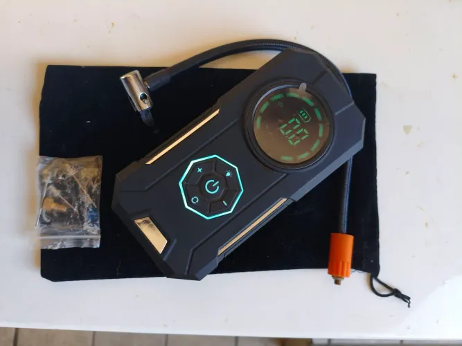 Compressor automotivo portátil, Power bank e lanterna