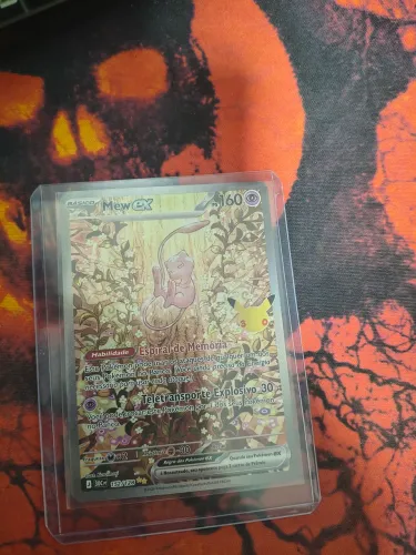 CARTA POKEMON MEW EX (152/128) 30 ANOS