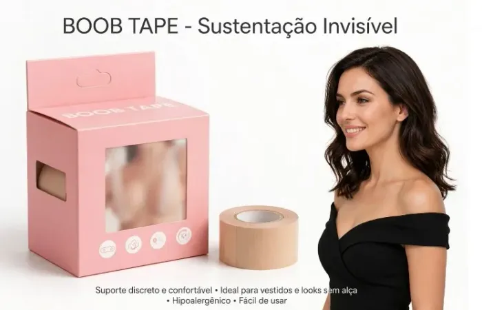 BOOB TAPE - Sustentação Invisível para o Seios - Fita com 5 metros