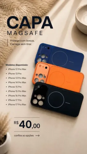 Case Capa Capinha MagSafe iPhone