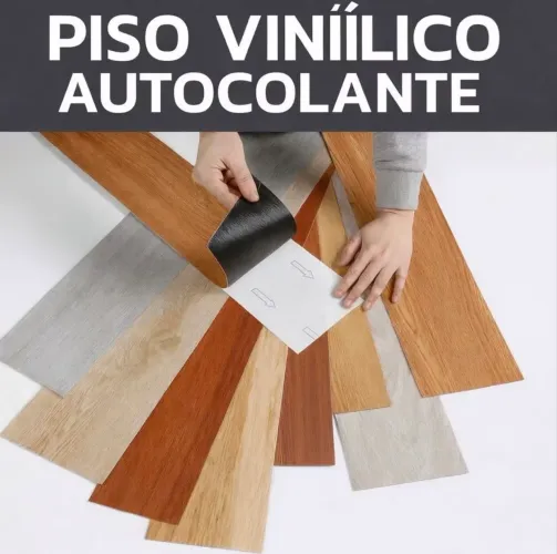 Piso vinílico autocolante