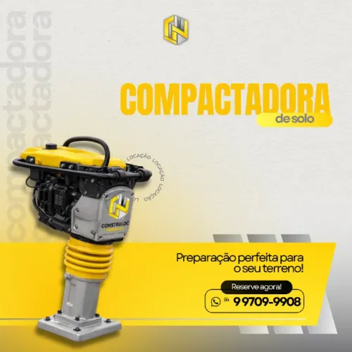 Aluguel de compactador de solo em Natal!