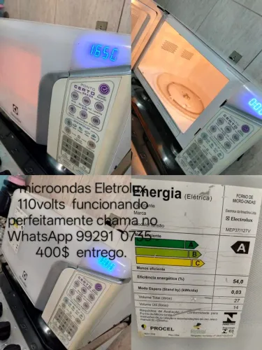 Microondas Eletrolux 110 volts