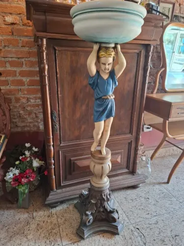Fonte decorativa floreira, pedestal de estátua