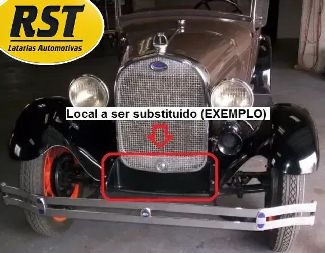 Saia Radiador Frontal Ford Modelo A 1928 à 1929 Chapa