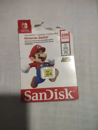 Cartão De Memória Sandisk 256gb Nintendo Switch Uhs-i