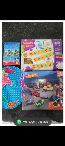 Kit c boia nova+ brinquedo Sensorial Mundo +massinha Hotweels Pit Stop s/ as massas +corta