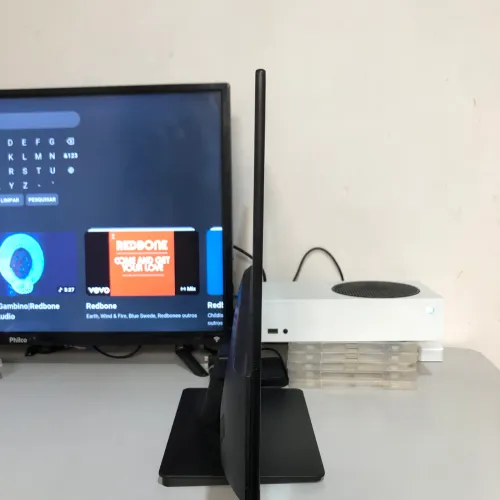 VENDO OU TROCO POR VÍDEO GAME -MONITOR PC FORTE TELA FINA FULL HD 23,8 POLEGADAS