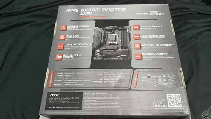 Placa-Mãe B650M MSI MAG Mortar Wi-Fi, AMD AM5