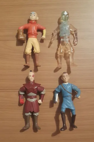 Avatar o Último Mestre do Ar - Mc Donald's 2008 Mc Lanche Feliz | Lote 4 Bonecos | ~11cm