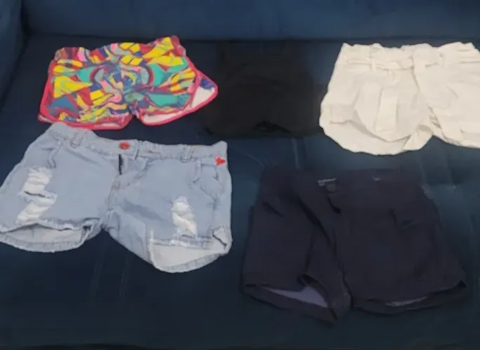 4 peças de shorts infantil