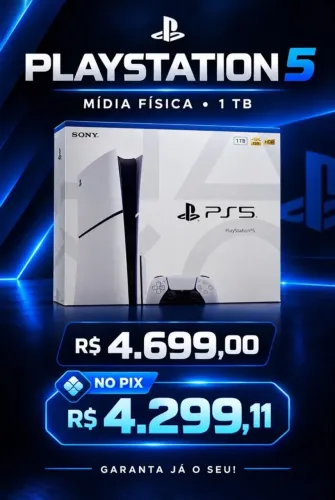 PS5 1TB NOVO, LACRADO