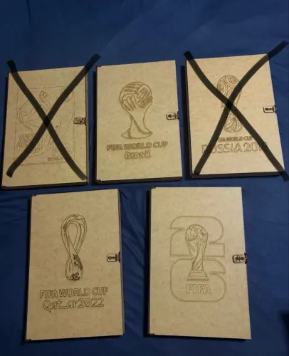 Caixas em MDF Copa do Mundo 2014, 2022, 2026