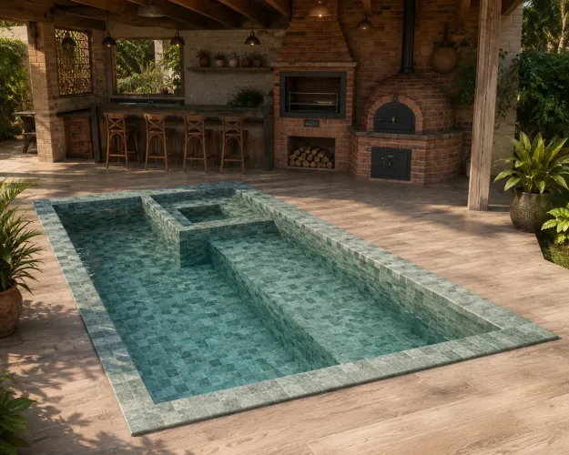 Piscina em cerâmica