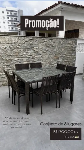 Mesa 8 lugares / mesa com cadeiras