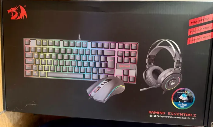 Kit Gamer RGB Redragon S125 com Mouse, Teclado e Headset